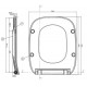 Крышка для чаши Roca Debba Soft Close, тонкая 8019D2003