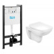 ПЭК Roca Debba Pack 893104970 подвесной унитаз Rimless + инсталляция + Slim сиденье дюропласт