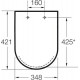 СЕТ 34639300Y Victoria Rimless унитаз подв.+ ZRU8013900 сиденье с кр., петли хром+ 111.300.00.5 Инсталляция Geberit Duofix для подв.унитаза
