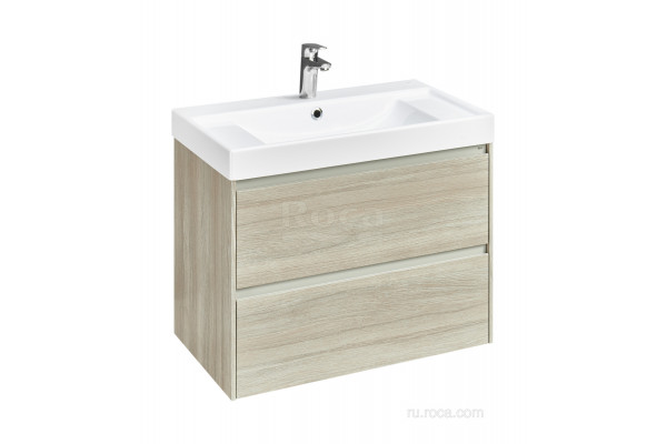 857630512 ONA модуль для раковины 800 мм, 785x450x565 мм, с 2 ящиками, светлый дуб