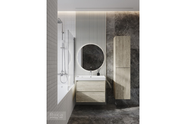 857630512 ONA модуль для раковины 800 мм, 785x450x565 мм, с 2 ящиками, светлый дуб