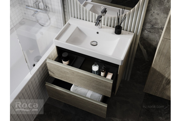 857630512 ONA модуль для раковины 800 мм, 785x450x565 мм, с 2 ящиками, светлый дуб