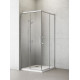 Душевой уголок Radaway Idea KDD 100 квадратный, двери раздвижные, стекло прозрачное