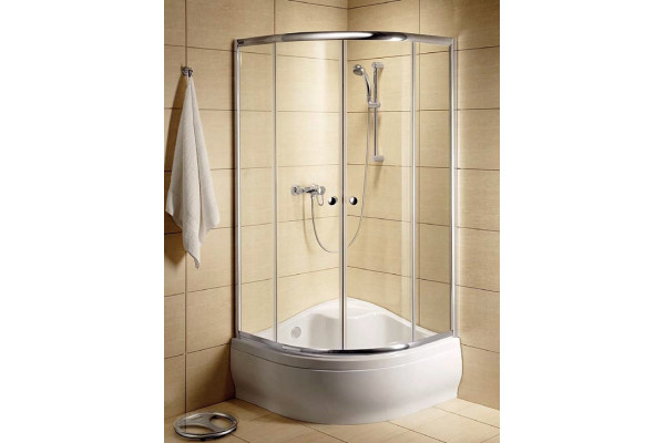 Душевой уголок Radaway Classic A 80x170 прозрачное стекло четверть круга, двери раздвижные