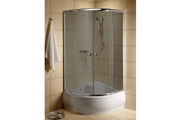 Душевой уголок Radaway Classic A 80x170 стекло графит четверть круга, двери раздвижные