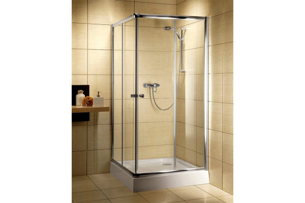Душевой уголок Radaway Classic C 90 прозрачное стекло квадратный, двери раздвижные