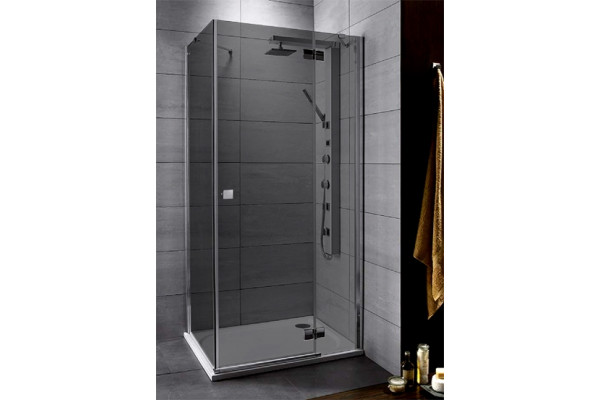 Душевой уголок Radaway Almatea KDJ 100x80 стекло графит R прямоугольный, двери распашные