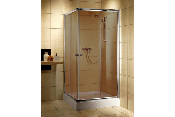 Душевой уголок Radaway Classic C 90 коричневое стекло квадратный, двери раздвижные