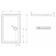 Поддон для душа Radaway Doros D90x100 прямоугольный, низкий