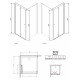 Душевой уголок Radaway EOS KDJ-B 80x100 интимато L прямоугольный, двери складные