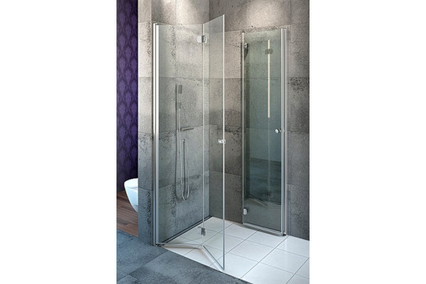 Душевой уголок Radaway EOS KDD-B 80x90 прозрачное стекло прямоугольный, двери складные
