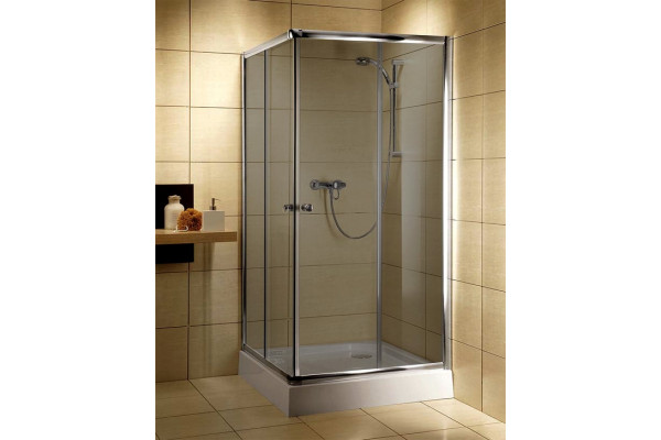 Душевой уголок Radaway Classic C 90 стекло графит квадратный, двери раздвижные