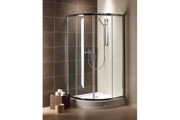 Душевой уголок Radaway Premium Plus A 90x190 прозрачное стекло четверть круга, двери раздвижные