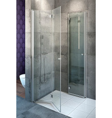 Душевой уголок Radaway EOS KDD-B 90x90 прозрачное стекло квадратный, двери складные