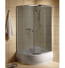 Душевой уголок Radaway Classic A 90x170 стекло графит четверть круга, двери раздвижные