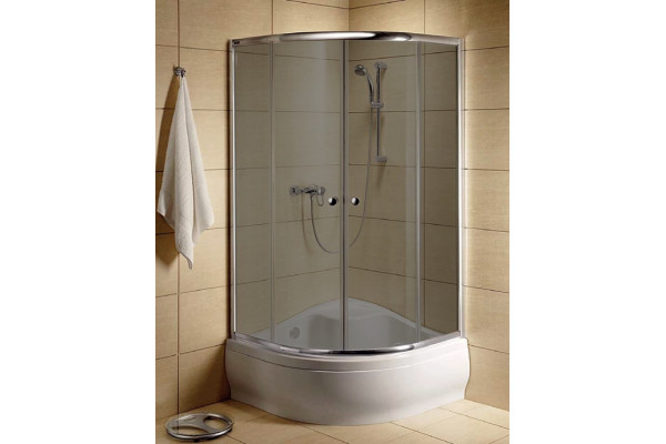 Душевой уголок Radaway Classic A 90x170 стекло графит четверть круга, двери раздвижные