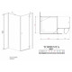 Душевой уголок Radaway Torrenta KDJ 100x90 прозрачное стекло R прямоугольный, двери распашные