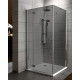 Душевой уголок Radaway Torrenta KDJ 100x80 стекло графит L прямоугольный, двери распашные