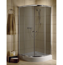 Душевой уголок Radaway Classic A 90x185 стекло графит четверть круга, двери раздвижные