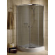 Душевой уголок Radaway Classic A 90x185 стекло графит четверть круга, двери раздвижные