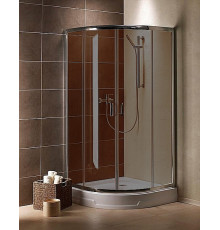 Душевой уголок Radaway Premium Plus A 90x190 коричневое стекло четверть круга, двери раздвижные