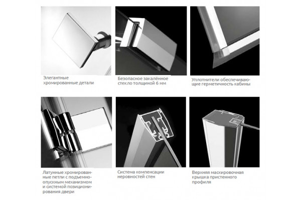 Душевой уголок Radaway Almatea KDJ 120x90 прозрачное стекло R прямоугольный, двери распашные