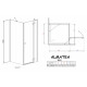 Душевой уголок Radaway Almatea KDJ 120x90 прозрачное стекло R прямоугольный, двери распашные