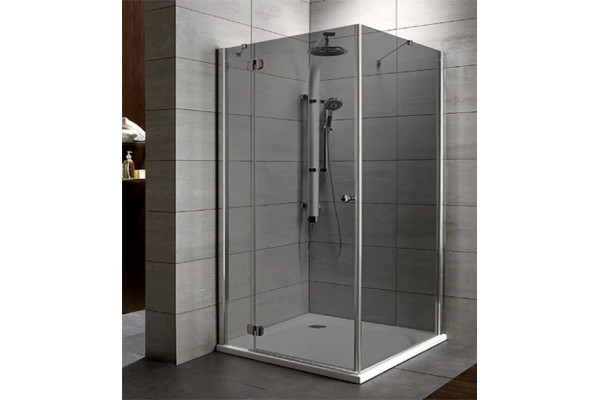 Душевой уголок Radaway Torrenta KDJ 120x90 стекло графит L прямоугольный, двери распашные