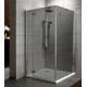 Душевой уголок Radaway Torrenta KDJ 120x90 стекло графит L прямоугольный, двери распашные