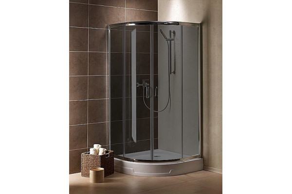 Душевой уголок Radaway Premium Plus A 90x190 стекло графит четверть круга, двери раздвижные