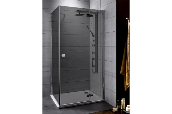 Душевой уголок Radaway Almatea KDJ 120x80 стекло графит R прямоугольный, двери распашные