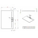Поддон для душа Radaway Giaros D90x140 прямоугольный, низкий