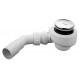 Сифон для поддона Radaway Turboflow  белый, хром, выпуск с уклоном