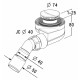 Сифон для поддона Radaway Turboflow  белый, хром, выпуск с уклоном