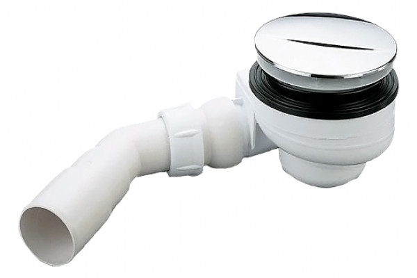 Сифон для поддона Radaway Turboflow  белый, хром, выпуск с уклоном