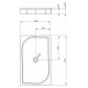 Поддон для душа Radaway Paros D1700 прямоугольный, низкий