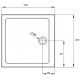 Поддон для душа Radaway Doros C Compact 100x100 квадратный, низкий