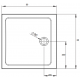 Поддон для душа Radaway Doros C Compact 80x80 квадратный, низкий