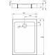 Поддон для душа Radaway Doros F Compact 100x70 прямоугольный, низкий