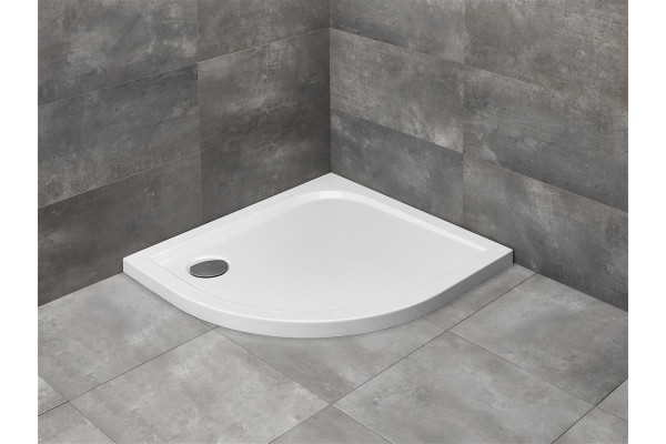 Поддон для душа Radaway Delos E 90x80, R, прямоугольный-асимметричный, низкий