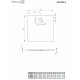 Поддон для душа Radaway Kyntos C 90x90, white, квадратный, низкий