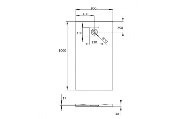 Поддон для душа Radaway Kyntos F 100x90, white, прямоугольный, низкий