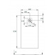 Поддон для душа Radaway Kyntos F 120x80, black, прямоугольный, низкий
