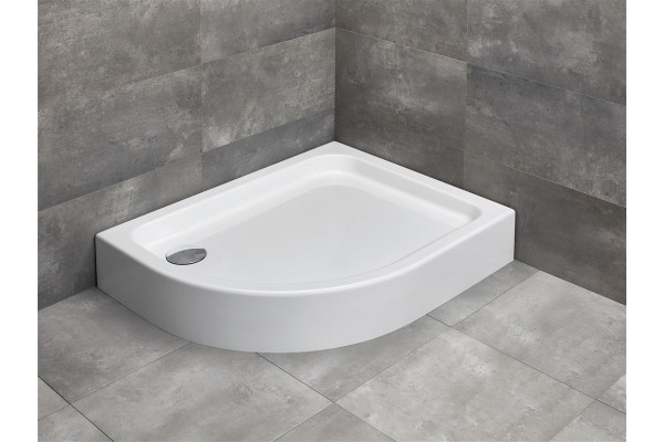 Поддон для душа Radaway Laros E Compact 100x80, R, прямоугольный-асимметричный, средний