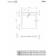 Поддон для душа Radaway Teos C 90x90, black, квадратный, низкий