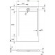 Поддон для душа Radaway Teos F 100x90, black, прямоугольный, низкий