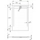Поддон для душа Radaway Teos F 120x100, white, прямоугольный, низкий