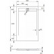 Поддон для душа Radaway Teos F 120x80, white, прямоугольный, низкий