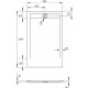Поддон для душа Radaway Teos F 120x90, white, прямоугольный, низкий