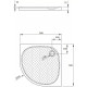 Поддон для душа Radaway Zantos A 90x90 четверть круга, низкий